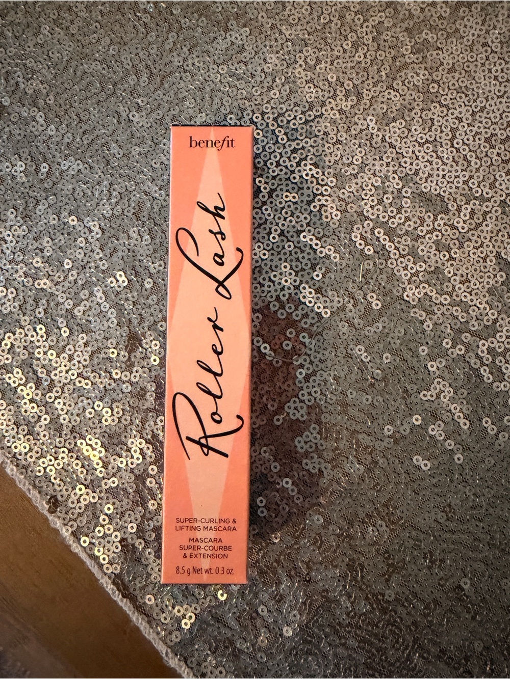 Black Benefit Roller Lash Mascara — Coral Pink Packaging